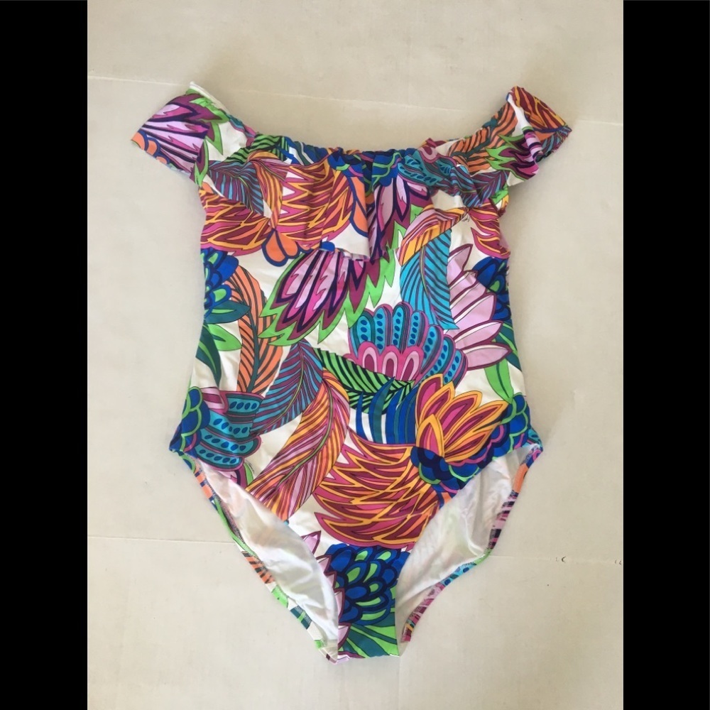 22. Trina Turk Ruffle Swimsuit - Picture 4 of 16